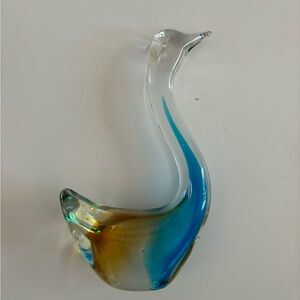 Vintage Glass Swan